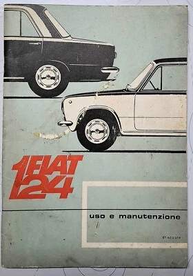 FIAT 124 Anno 1966 Libretto Uso e Manutenzione ORIGINALE - Immagine 1 di 3