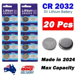 2025 20X NEW CR2032 3V LITHIUM CELL BATTERY 5004LC 2032 BR2032 BUTTON BATTERIES - Picture 1 of 5
