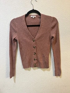 Madewell Suéter Mujer Pequeño Cárdigan Rosa Preppy Academia Suave Niña Dollcore - Imagen 1 de 7