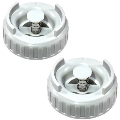 2x HQRP Bottle Valve Caps for Essick Air MoistAir Humidifiers, 509229-1 822419-2