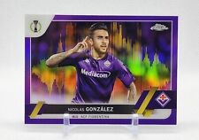 NICOLAS GONZALEZ 2022-23 Topps Chrome UCC Purple & Gold Seismic #77 Fiorentina