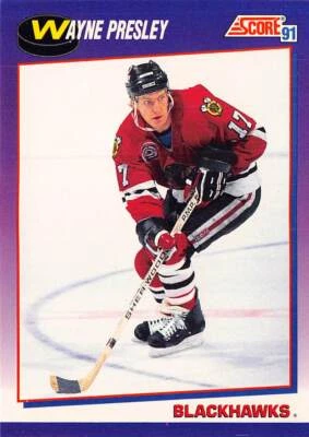 1991-92 Score American #221 Wayne Presley - Image 1 of 2