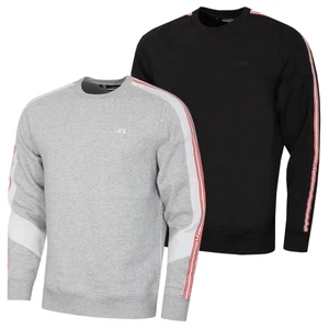 J.Lindeberg Mens Sneaky Arm Stripe Brushed Crew Neck Sweater 46% OFF RRP