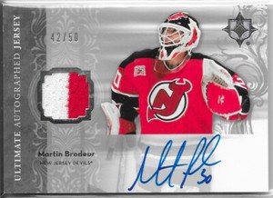 06/07 Ultimate Collection Auto Jersey Martin Brodeur /50 AJ-MB Devils
