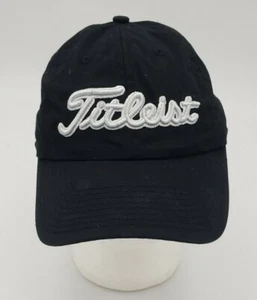 Titleist erhöhte bestickte Golfmütze Kappe schwarz verstellbares Logo auf der Rückseite - Bild 1 von 6