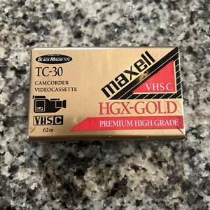 Vintage UNUSED SEALED Maxell TC-30 Video Camera Cassette Tape - Picture 1 of 4