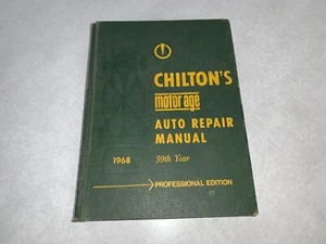 CHILTON'S 1968 AUTO MOTOR AGE REPAIR MANUAL 39th YEAR COVERS CARS 1961 - 1968 - Picture 1 of 24