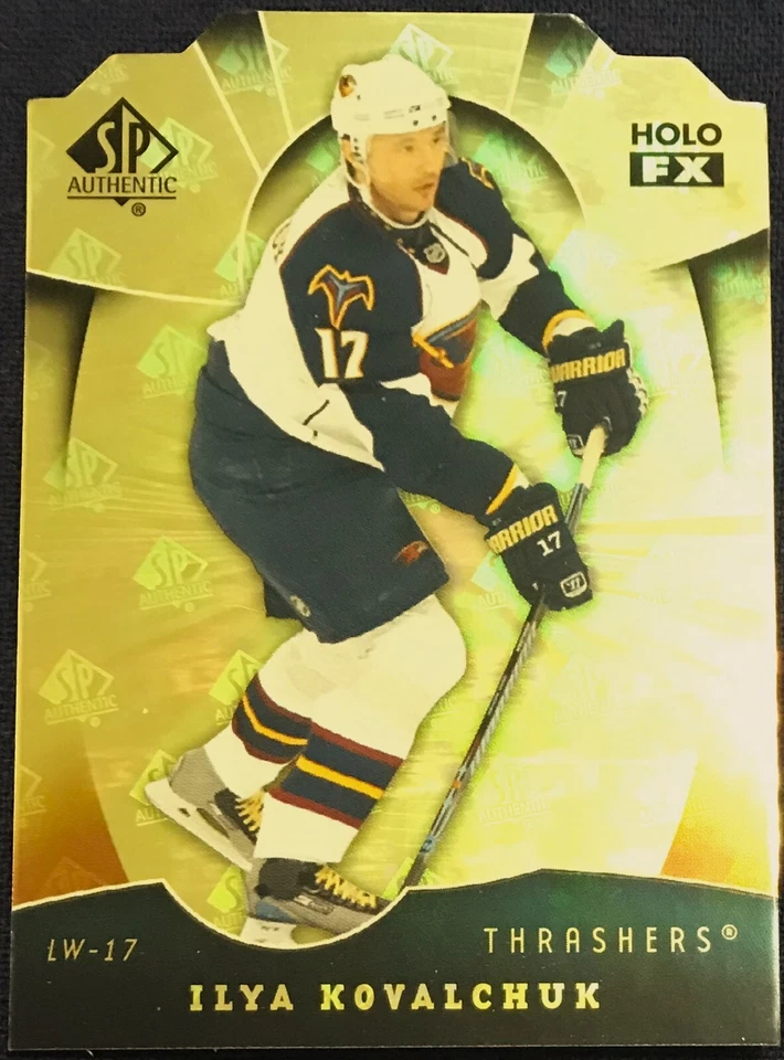 Ilya Kovalchuk SP Authentic Holoview FX Die Cut card FX45, 2008 09 NHL Thrashers - Image 1 of 2