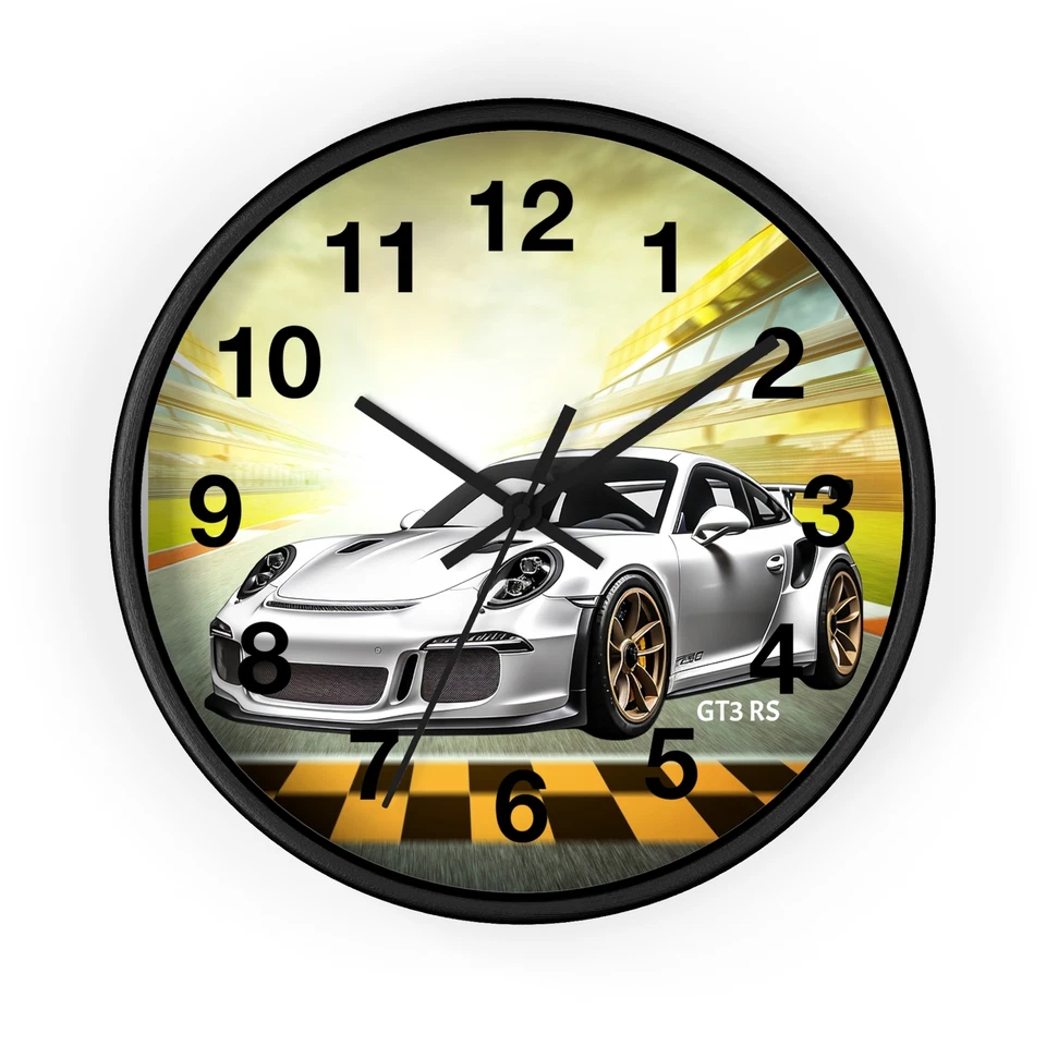 Reloj de Pared Coche de Carreras, Decoración GT3 RS, Acento Deportivo Hogar, Regalo para Coche [...] Foto 1 de 1