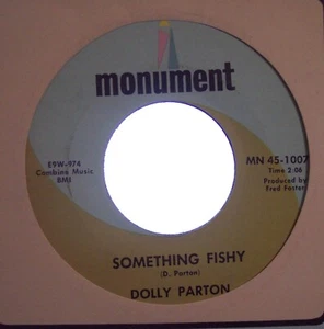 DOLLY PARTON - Something Fishy / I've Lived My Life 1967 Monument 45 VG++ - Picture 1 of 2