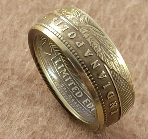 Coin Ring. Indianapolis Colts. Peyton Manning. Handmade Pinnacle Coin Ring Cover