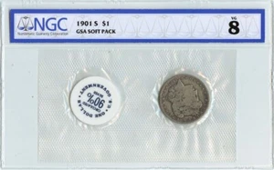 1901-S Morgan Dollar GSA SOFT PACK S$1 NGC VG8 - Picture 1 of 2