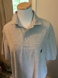 Polo Ralph Lauren Herren klassische Passform Baumwolle kurzärmelig Gr. Large grau - Bild 1 von 3
