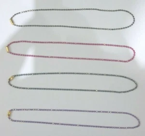PINK/PURPLE/BLACK/TEAL PLATED 1MM BALL BEADED ANKLET ANKLE BRACELET 8" - 12" - Picture 1 of 5