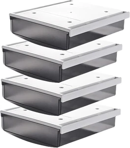 Tuka-I-Akut 4X 1,7L Cassetti Sotto Scrivania, 21X18X5,4Cmcm Autoadesivo Nascosta - Foto 1 di 12