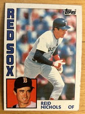 1984 Topps Reid Nichols Baseball Card #238 Red Sox Low-To-Mid-Grade GD/VG O/C
