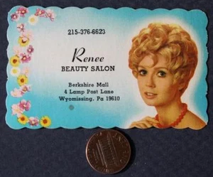 1960-70 Ära Wyomissing Pennsylvania Renee Schönheitssalon Foto Visitenkarte COOL - - Bild 1 von 2