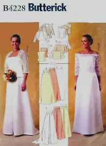 2004 Wedding Top Skirt Sewing Pattern U-Pick Size 6-22 Butterick 4228 OOP - Picture 1 of 2