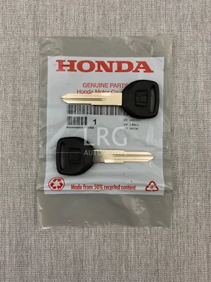 OEM Honda Master Ignition Key Blank Civic CR-V CRX Del Sol Prelude Pair Set of 2 - Image 1 of 3