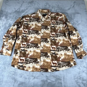 Woolrich Camicia da Caccia Uomo Wildlife Orzo Outdoor in Flanella Taglia 2XL Gorpcore - Foto 1 di 7