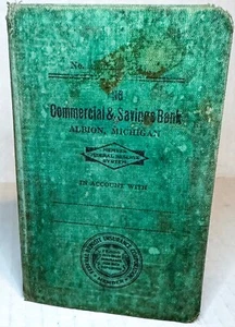 Vtg 1940's to 1950’s Passbook Commercial & Savings Bank Albion Michigan MI Book - Picture 1 of 6