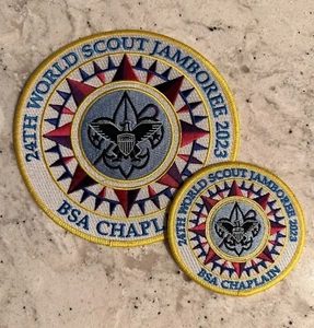 2023 World Jamboree Badge - BSA Chaplain Set - You Get Both Sizes - Picture 1 of 2