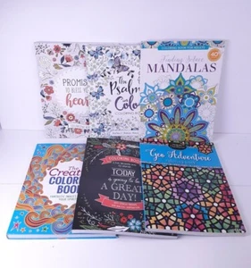 The Creative Coloring Book & 5 other Adult Coloring Books BRAND NEW Free Ship - Picture 1 of 8