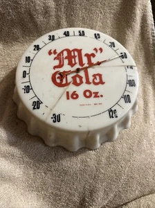 RARE MR COLA SODA THERMOMETER ADVERTISING SIGN - Picture 1 of 14