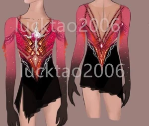 new style Figure skating Ice Skating Dress Gymnastics Dance Costume 88105 - Picture 1 of 7