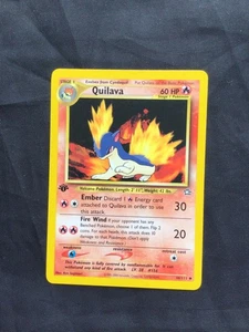 Pokemon Cards: Neo Genesis 1st Edition Uncommon: Quilava 46/111 - Foto 1 di 10