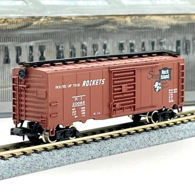 Bachmann 53-1000-08 Rock Island 41ft Standard Single Door Boxcar 20065 N Scale - Image 1 of 4
