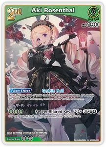 Hololive OCG Aki Rosenthal hBP01-037 R Rare Blooming Radiance - Picture 1 of 1