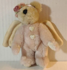 Boyds Bears 6 Zoll Plüschbär Engel Weihnachtsschmuck rosa - Bild 1 von 9