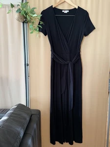 Neu BODEN Jumpsuit Damen Gr. US 6 weites Bein Wickel Strampler schwarz - Bild 1 von 13