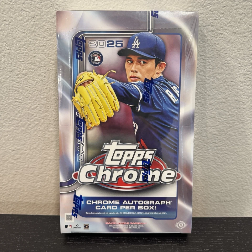 2025 Topps Chrome Hobby Box Factory | 1 Chrome Autograph Card Per Box