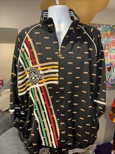 LRG Lifted Research Group Guiding Star Warm Up Jacket Full Zip Black Men's 4XL - Picture 1 of 10