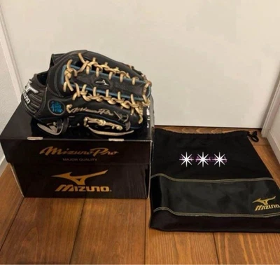 Guante Mizuno Pro 12.5 Outfield Derecho Negro Pedido Personalizado Modelo Ichiro Foto 1 de 4