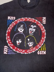 Kiss Rock and Roll Over 2 SIDED T-Shirt Band Black Size 2XL GENE SIMMONS - Picture 1 of 11