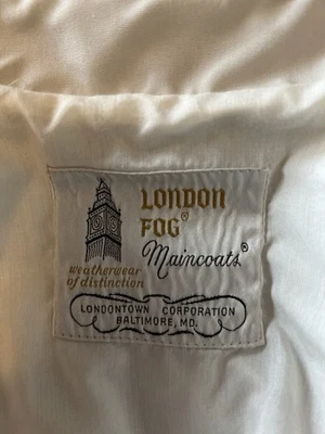London Fog женщин винтажный Тренч с капюшоном желтовато-коричневый, размер 8 обычный - Изображение 1 из 4