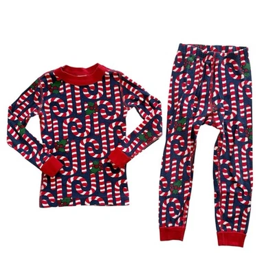 Hanna Andersson Candy Cane Pajamas size 4 - Image 1 of 4