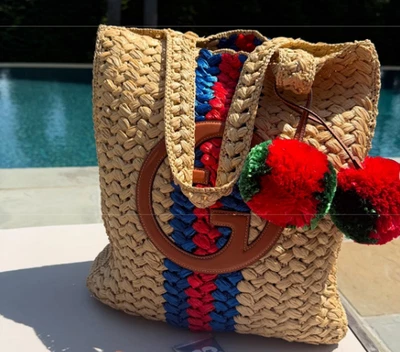 Bolso de Mano Gucci Blondie Paja - Nuevo con Etiquetas Foto 1 de 4