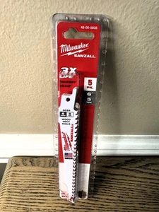 Milwaukee Tool 48-00-5035 6" 5 Tpi Sawzall Blades (5 Pk) - Picture 1 of 2