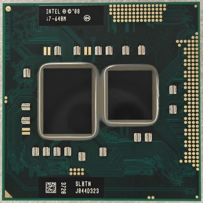 Intel Core i7-640M 2.8 GHz 4M Dual Core Processor Laptop CPU G1 SLBTN Socket G1 - Image 1 of 2