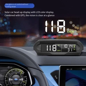 Vereinfachte Installation solarbetriebenes Auto-HUD f??r Echtzeit-Fahrdaten - Zdjęcie 1 z 12