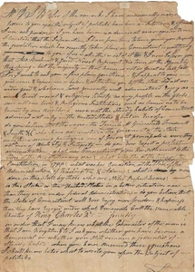 aprox. Gran carta de contenido político de la década de 1810 demócratas federalistas Connecticut EE. UU. - Imagen 1 de 3