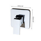 FsDurable Mixer Tap Faucet Square Valve For Shower Chrome 1 Handle Wall Mounted