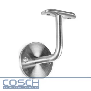 Acero Inox Soporte Pasamano V2A Pulido Conexión de Tubería Ø 42,4MM Placa Apoyo - Imagen 1 de 1