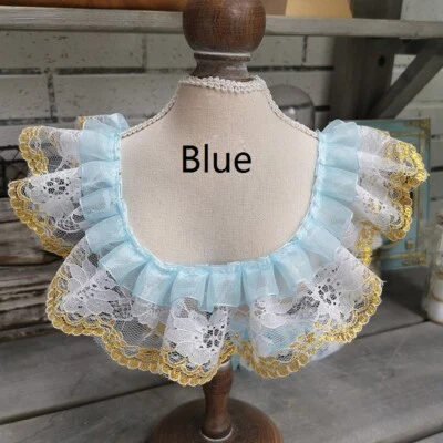 Fita de costura faça você mesmo decoração babado acabamento de renda organza 6cm de largura - Imagem 1 de 4