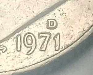 1971 D RPM,Liberty Dime Mint Error Coin,Free Shipping!!! - Picture 1 of 3