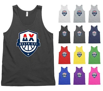 Delta Chi Fraternity Bella + Canvas Tank Top DX Basketball Shirt - NEW - Image 1 of 2